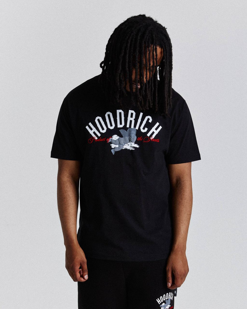 Black/White/Red Hoodrich Empire T-Shirt USA | 790-YXFNDG