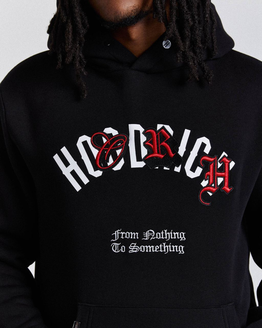 Black/White/Red Hoodrich Shadow Hoodie USA | 761-ZRSDHL