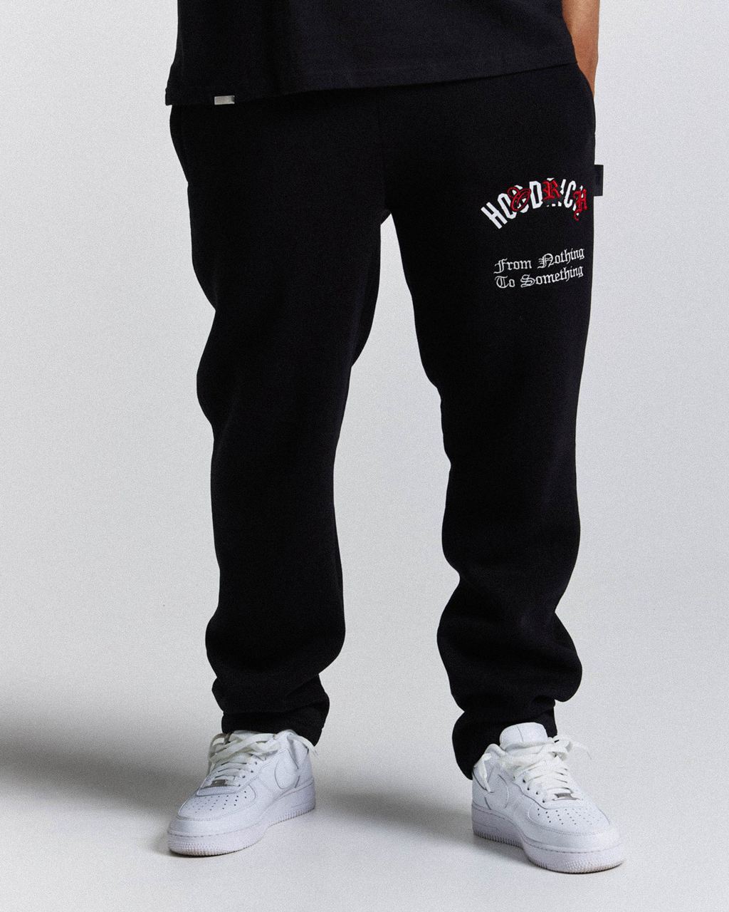 Black/White/Red Hoodrich Shadow Joggers USA | 304-EIXKBA