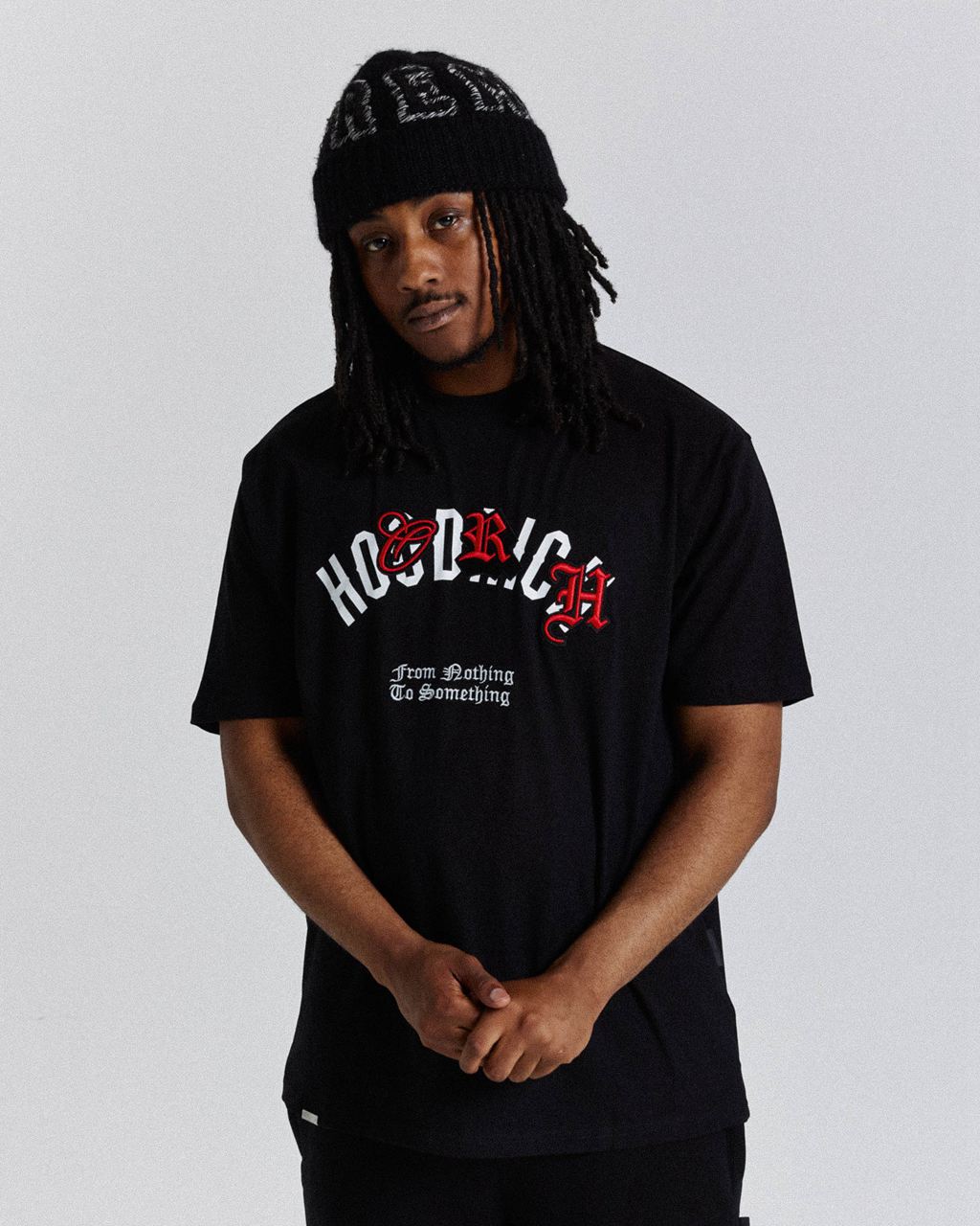 Black/White/Red Hoodrich Shadow T-Shirt USA | 135-ACOWSF