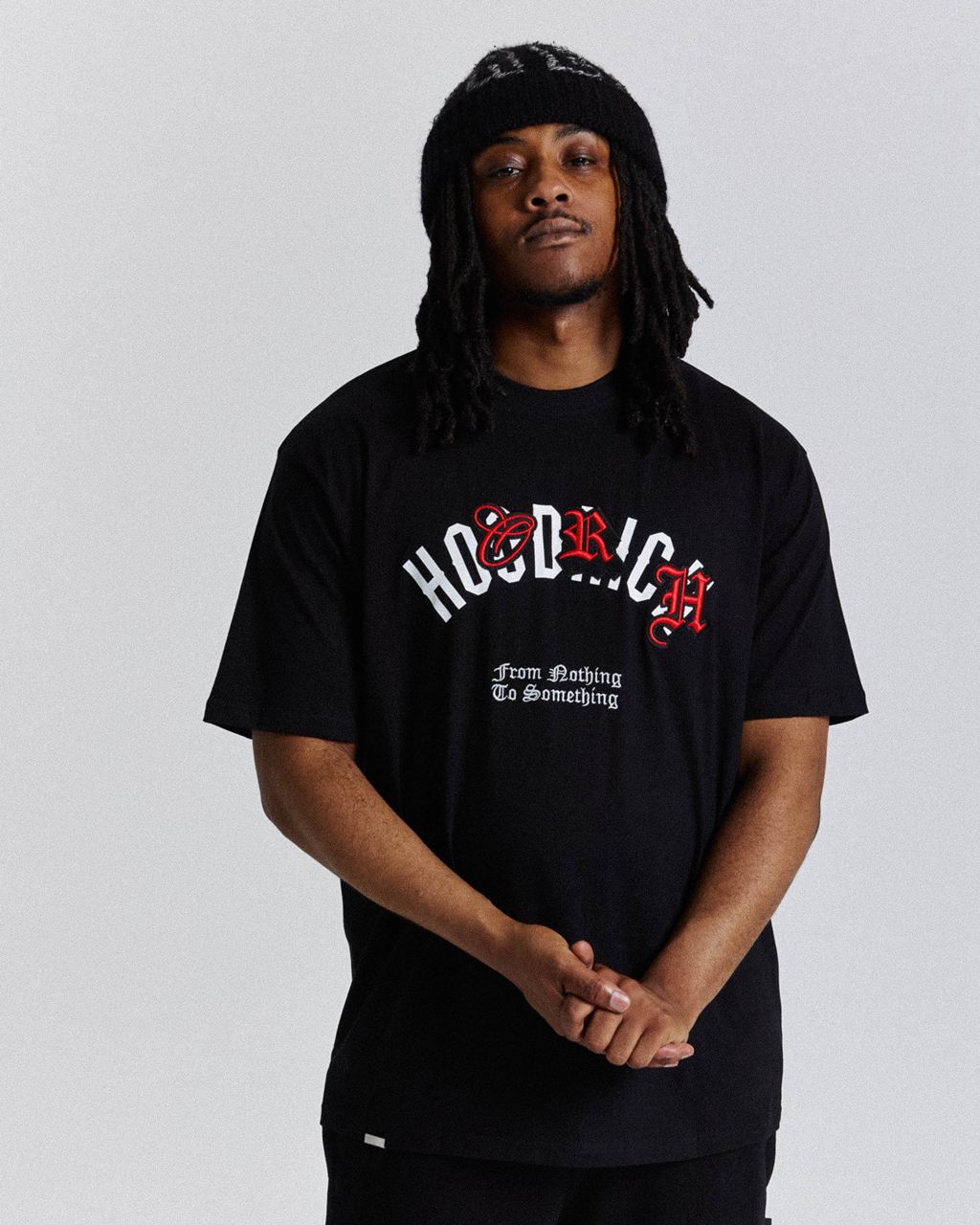 Black/White/Red Hoodrich Shadow T-Shirt USA | 135-ACOWSF