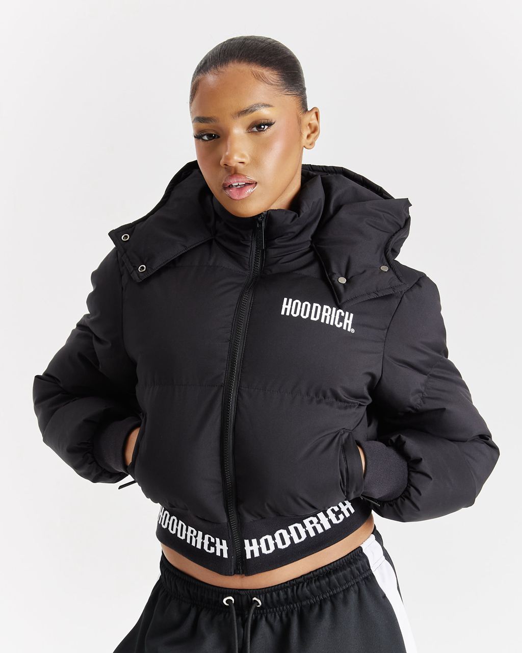 Black/White Hoodrich Ari Jacket USA | 526-RDAHLP