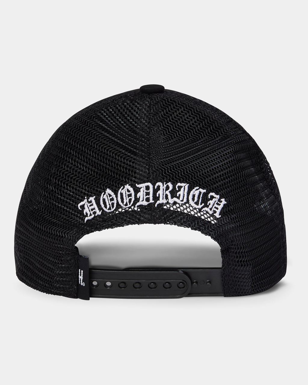 Black/White Hoodrich OG Block 5 Panel Trucker Cap USA | 684-BFUAJT