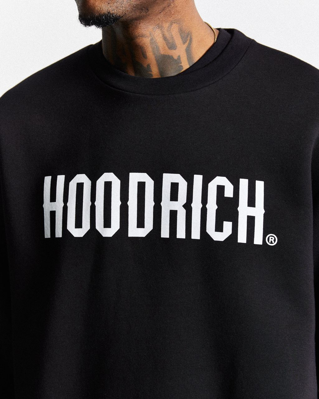 Black/White Hoodrich OG Core Sweatshirt USA | 176-PVNZYM