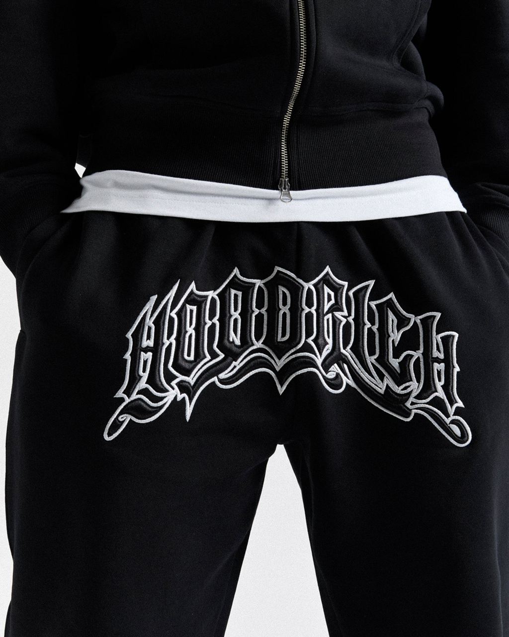 Black/White Hoodrich Ritual Joggers USA | 605-GUIQFW