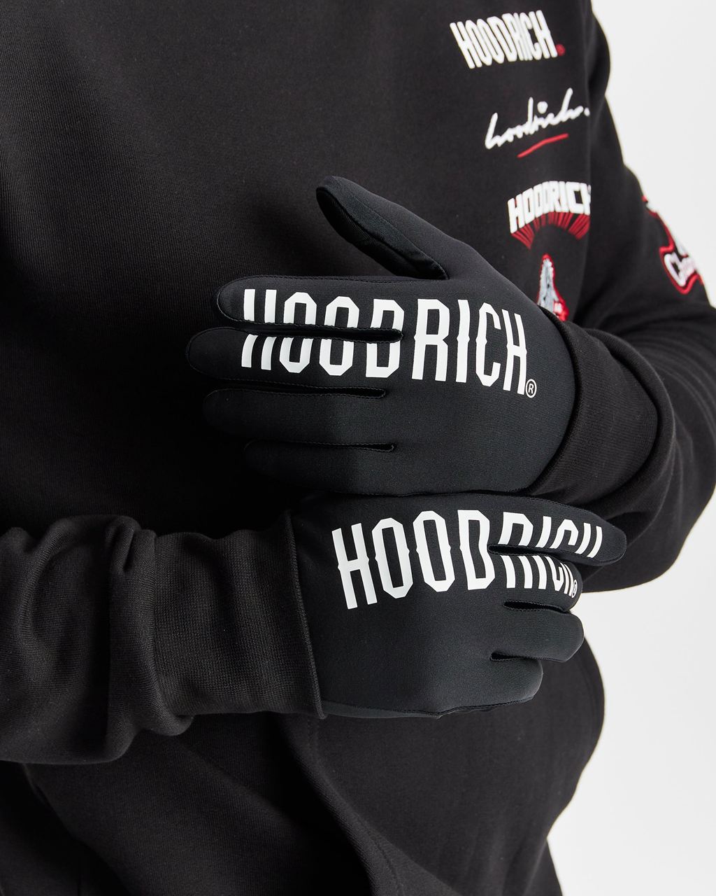 Black/White Hoodrich Target Gloves USA | 139-QOWSMZ