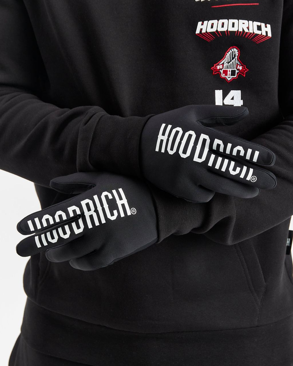 Black/White Hoodrich Target Gloves USA | 139-QOWSMZ