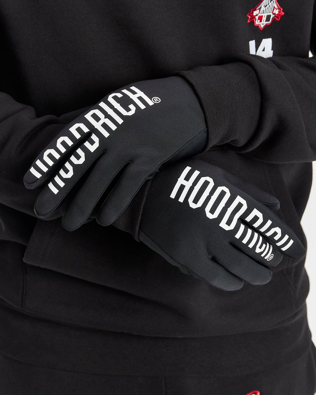 Black/White Hoodrich Target Gloves USA | 139-QOWSMZ