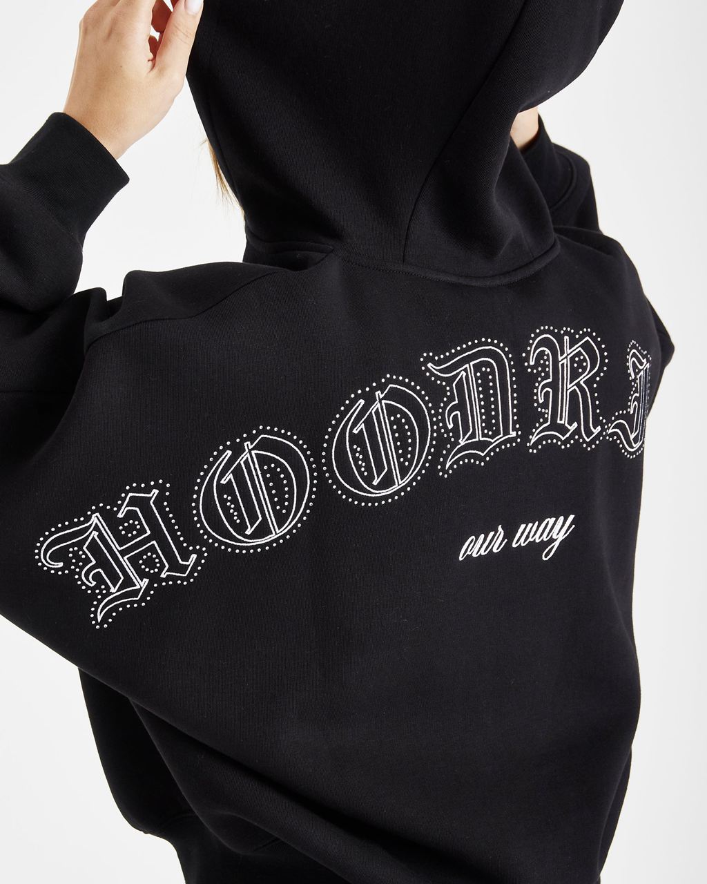 Black Hoodrich Dawn Full Zip Hoodie USA | 965-QGDICL