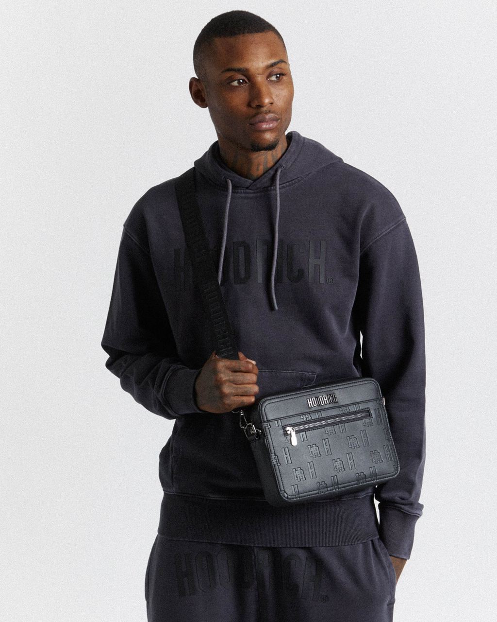 Black Hoodrich Link Exclusive Cross Body Bag USA | 329-ASNYQR