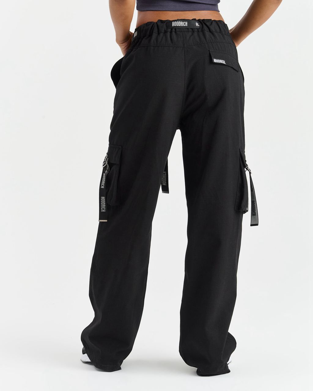 Black Hoodrich Premier Woven Cargo Pants USA | 891-QBXNOW