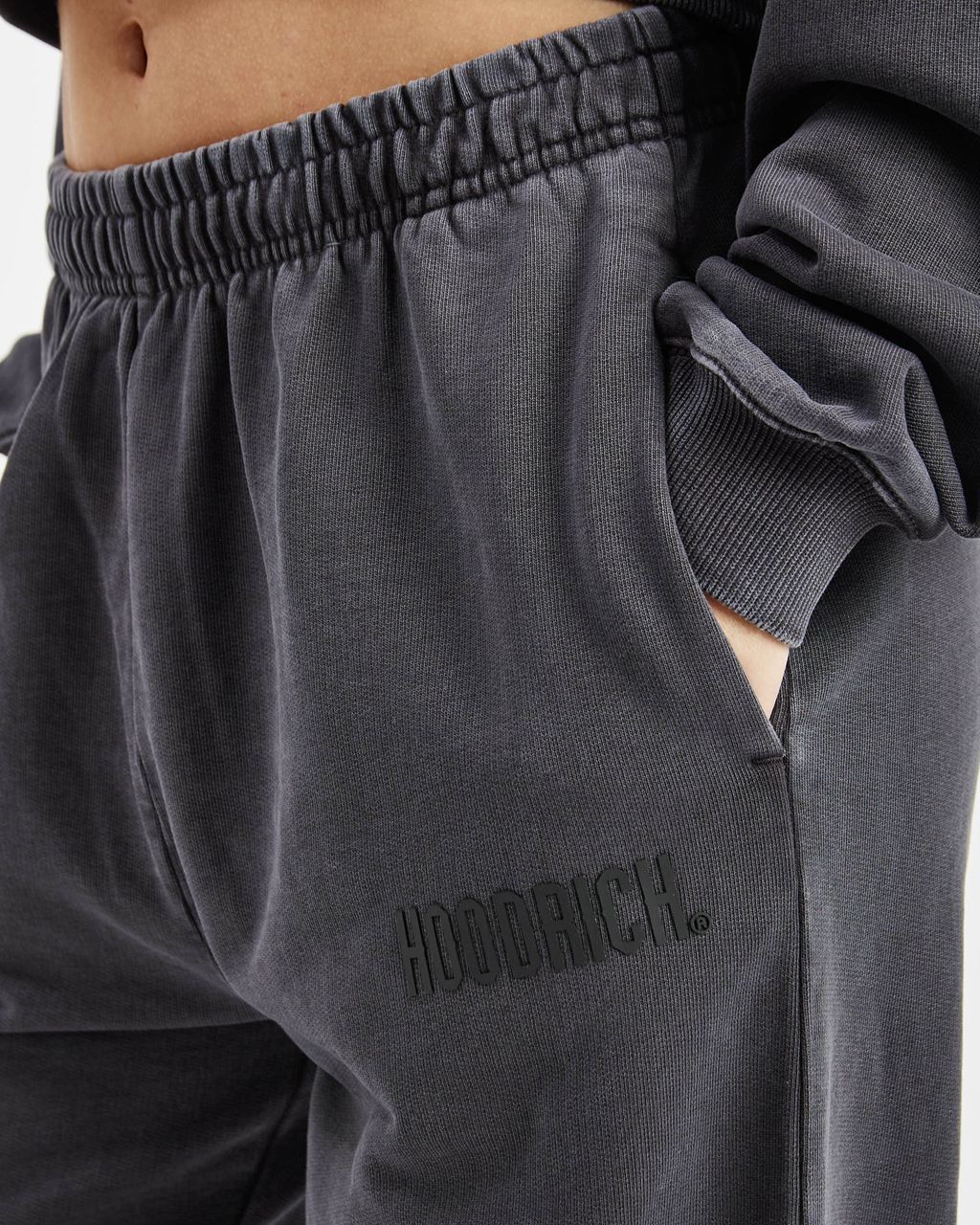 Black Hoodrich Premium Essentials Joggers USA | 062-HGNIVU