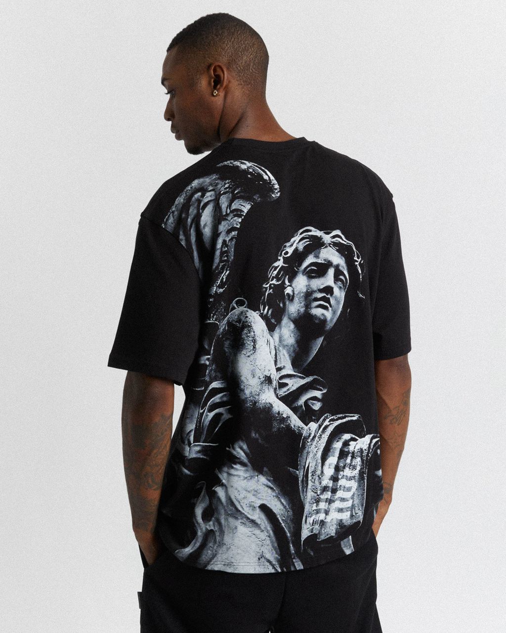 Black Hoodrich Renaissance Archangel T-Shirt USA | 429-FZUQSI