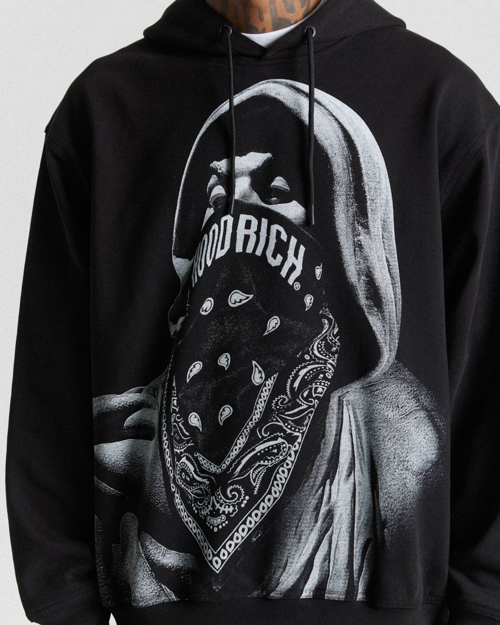 Black Hoodrich Renaissance Neptune Hoodie USA | 210-PAIWKT