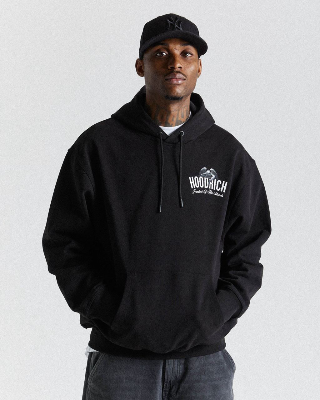 Black Hoodrich Renaissance Resurgence Hoodie USA | 243-LFVHZP