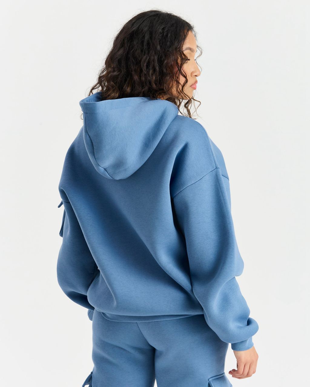 Blue/Cream Hoodrich Luna Full Zip Hoodie USA | 329-PIVHES