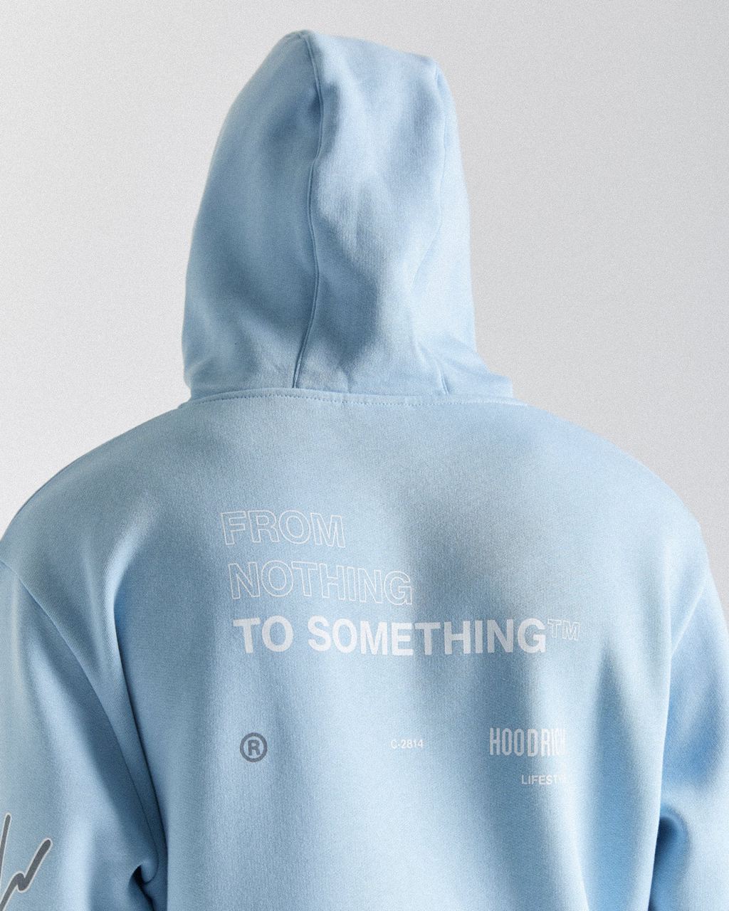 Blue/White Hoodrich Caliber Hoodie USA | 347-VIBXWO