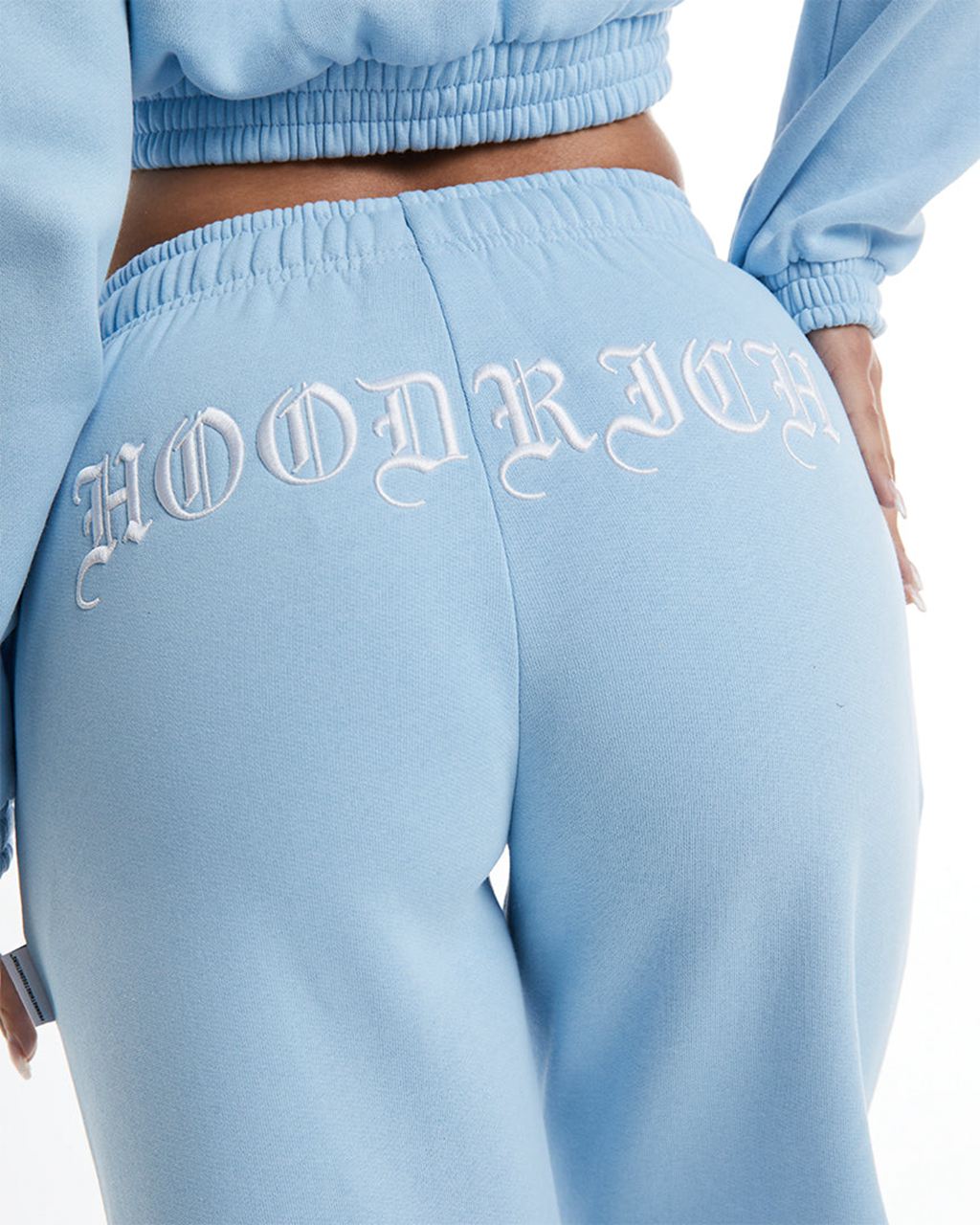 Blue/White Hoodrich Dusk Wide Leg Joggers USA | 075-LZCOSG