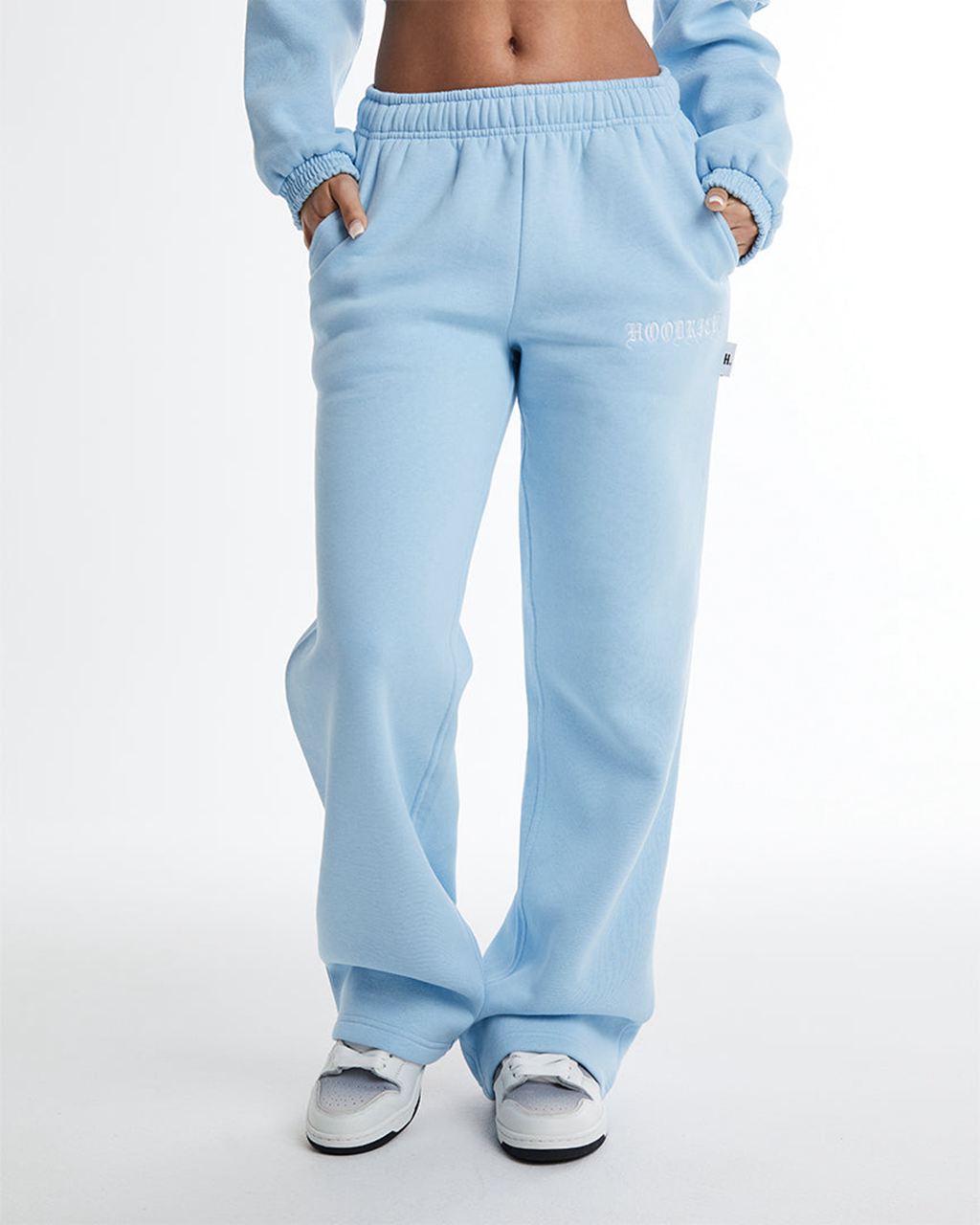 Blue/White Hoodrich Dusk Wide Leg Joggers USA | 075-LZCOSG