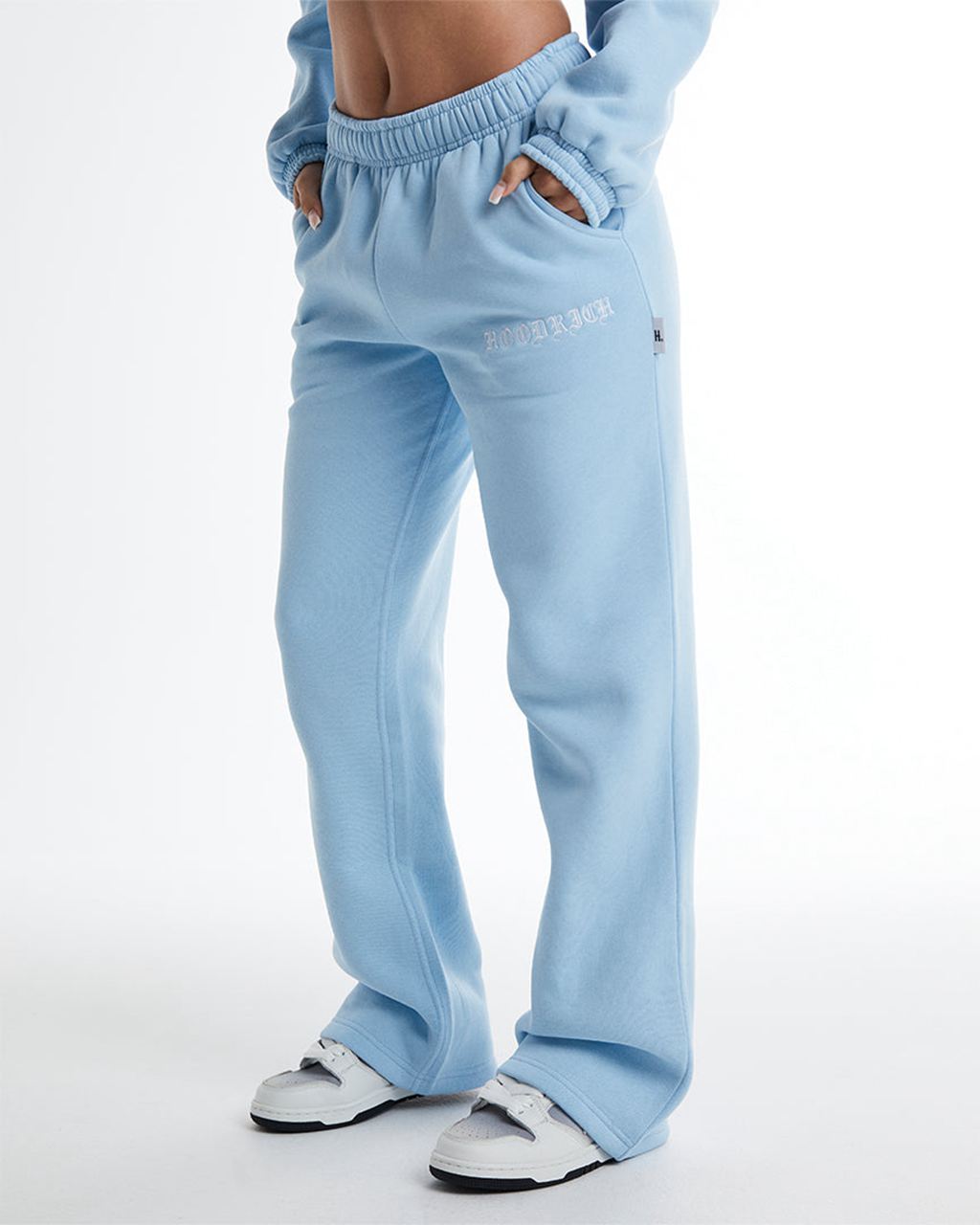 Blue/White Hoodrich Dusk Wide Leg Joggers USA | 075-LZCOSG