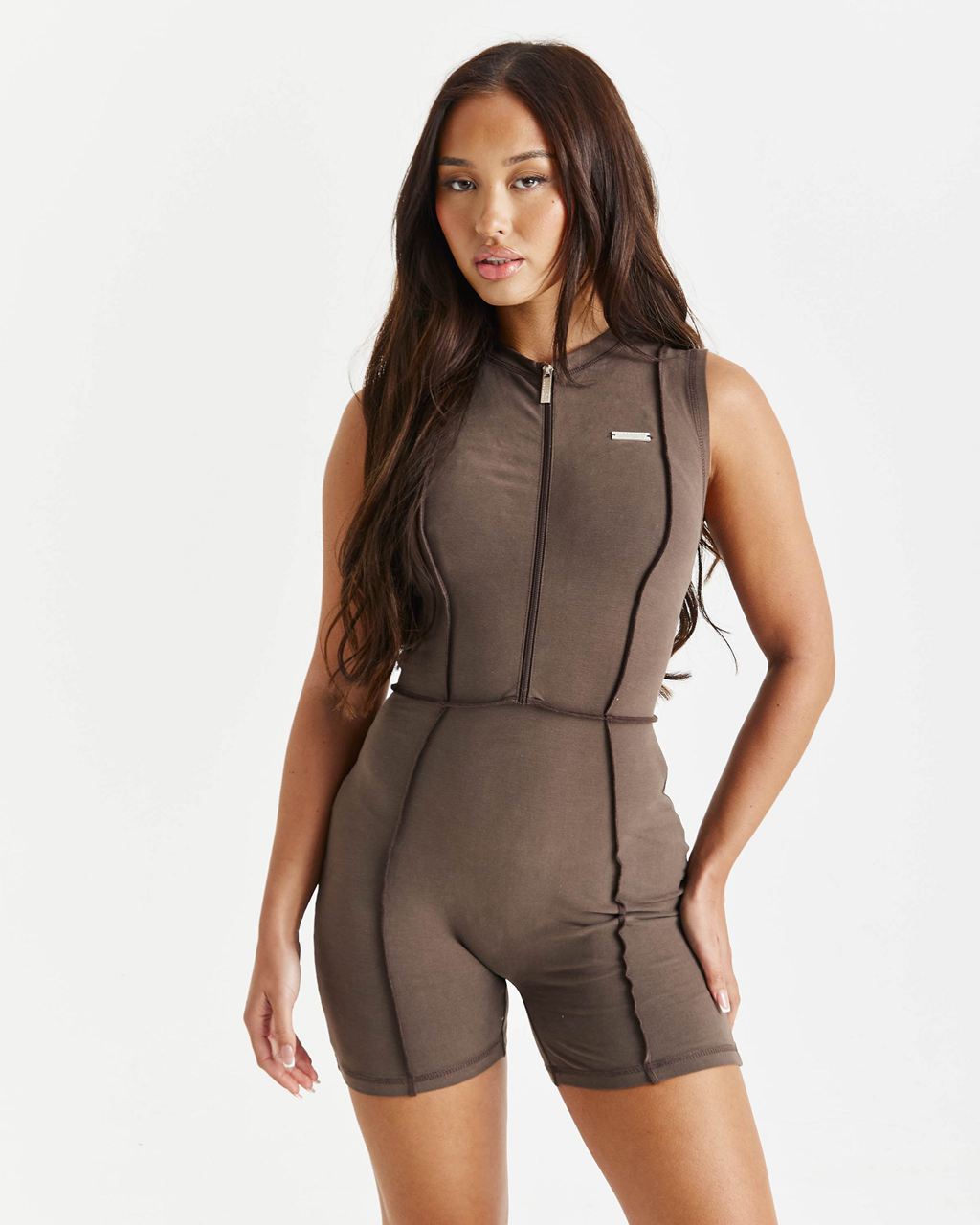 Brown Hoodrich Cast Unitard USA | 052-GNZECV