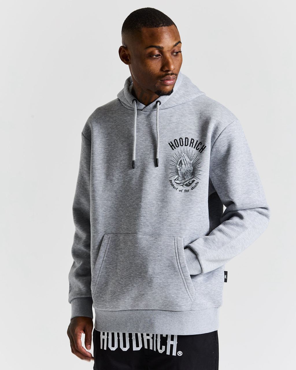 Grey/Black Hoodrich Ritual Backprint Hoodie USA | 093-WSRKVL