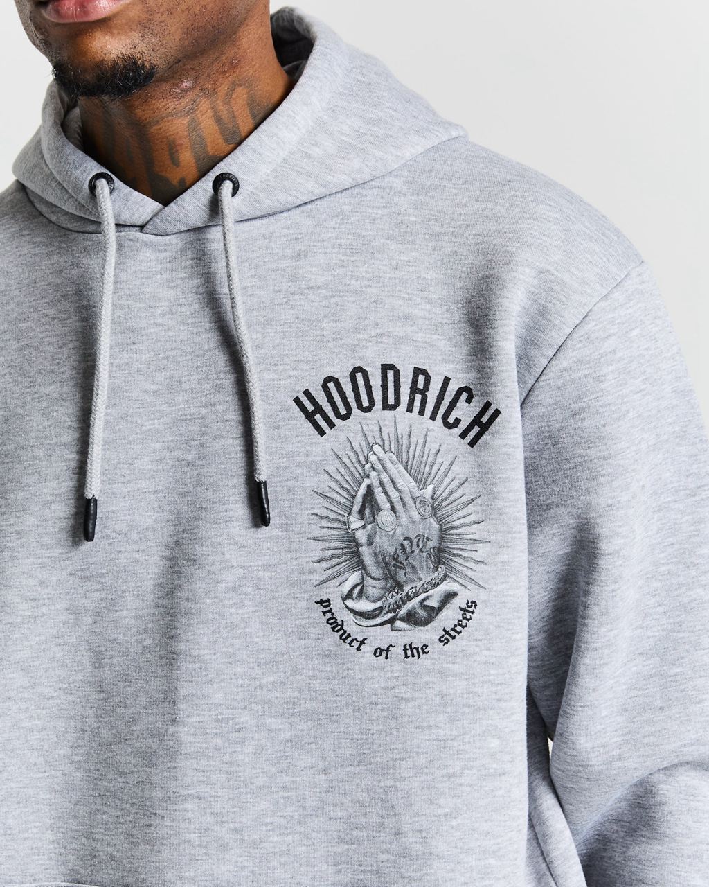 Grey/Black Hoodrich Ritual Backprint Hoodie USA | 093-WSRKVL