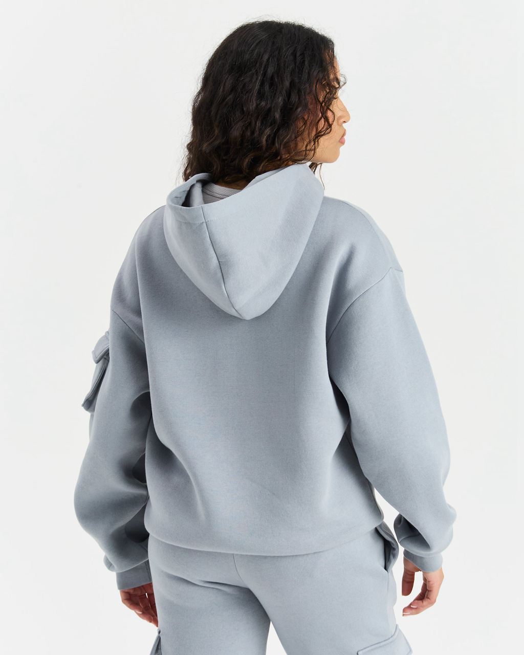 Grey/Pink Hoodrich Luna Full Zip Hoodie USA | 138-YGVTQZ