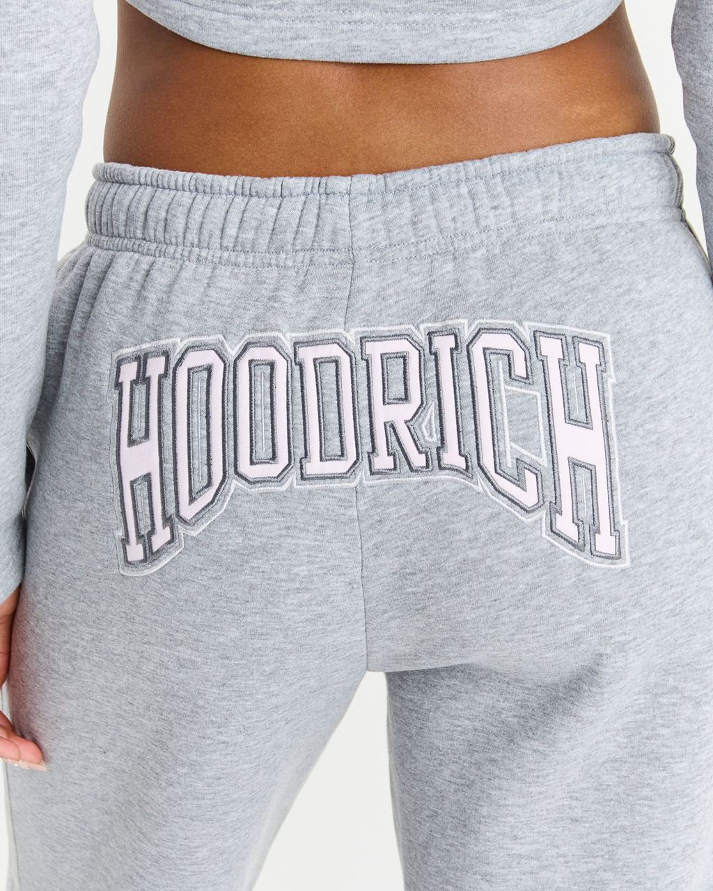 Grey/Pink Hoodrich Prep Open Hem Joggers USA | 367-FPTORM