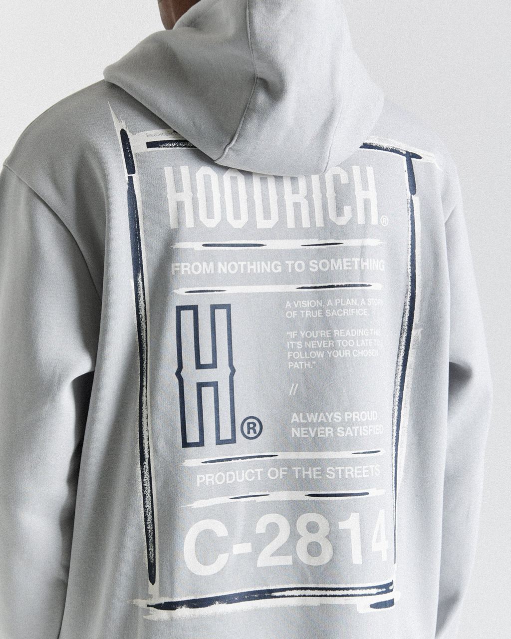 Grey/White/Navy Hoodrich Akira Hoodie USA | 182-OGJSCH