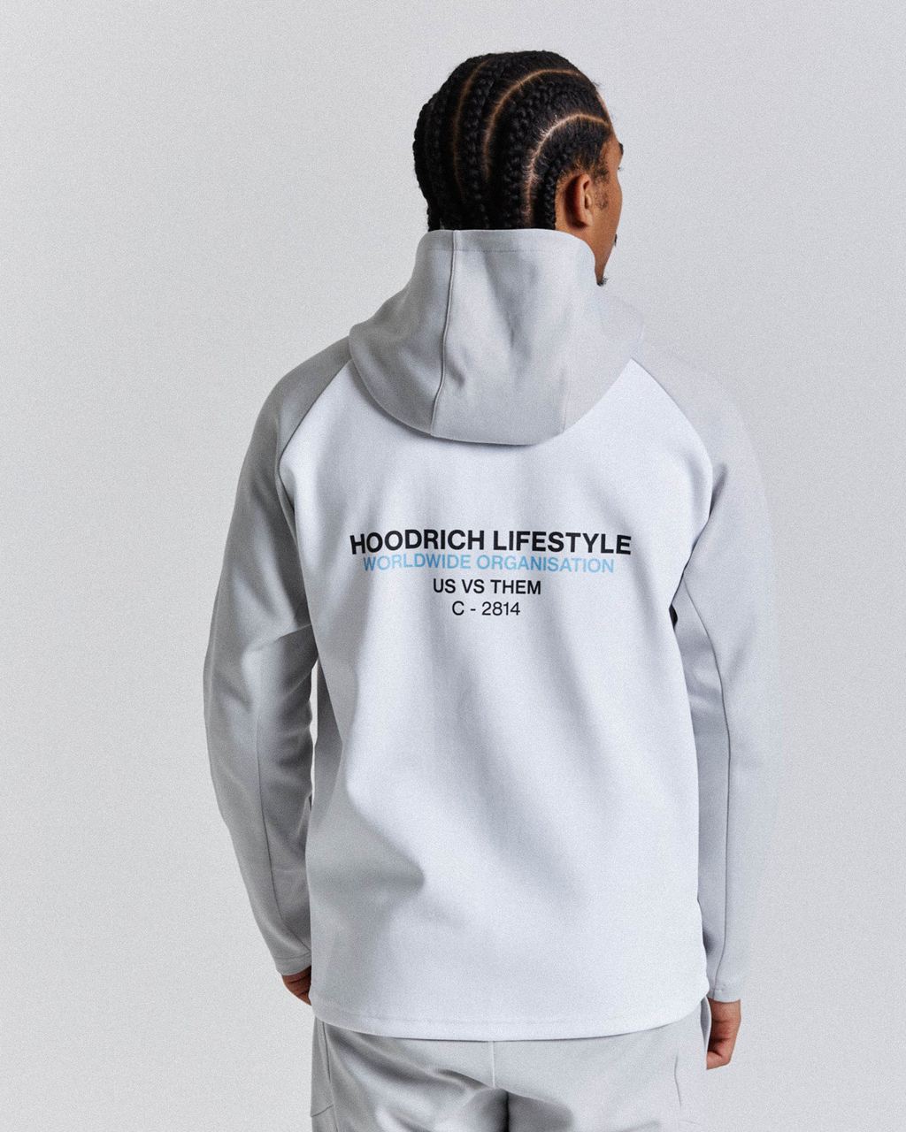 Grey/White Hoodrich Cycle Hoodie USA | 863-KWBNCP