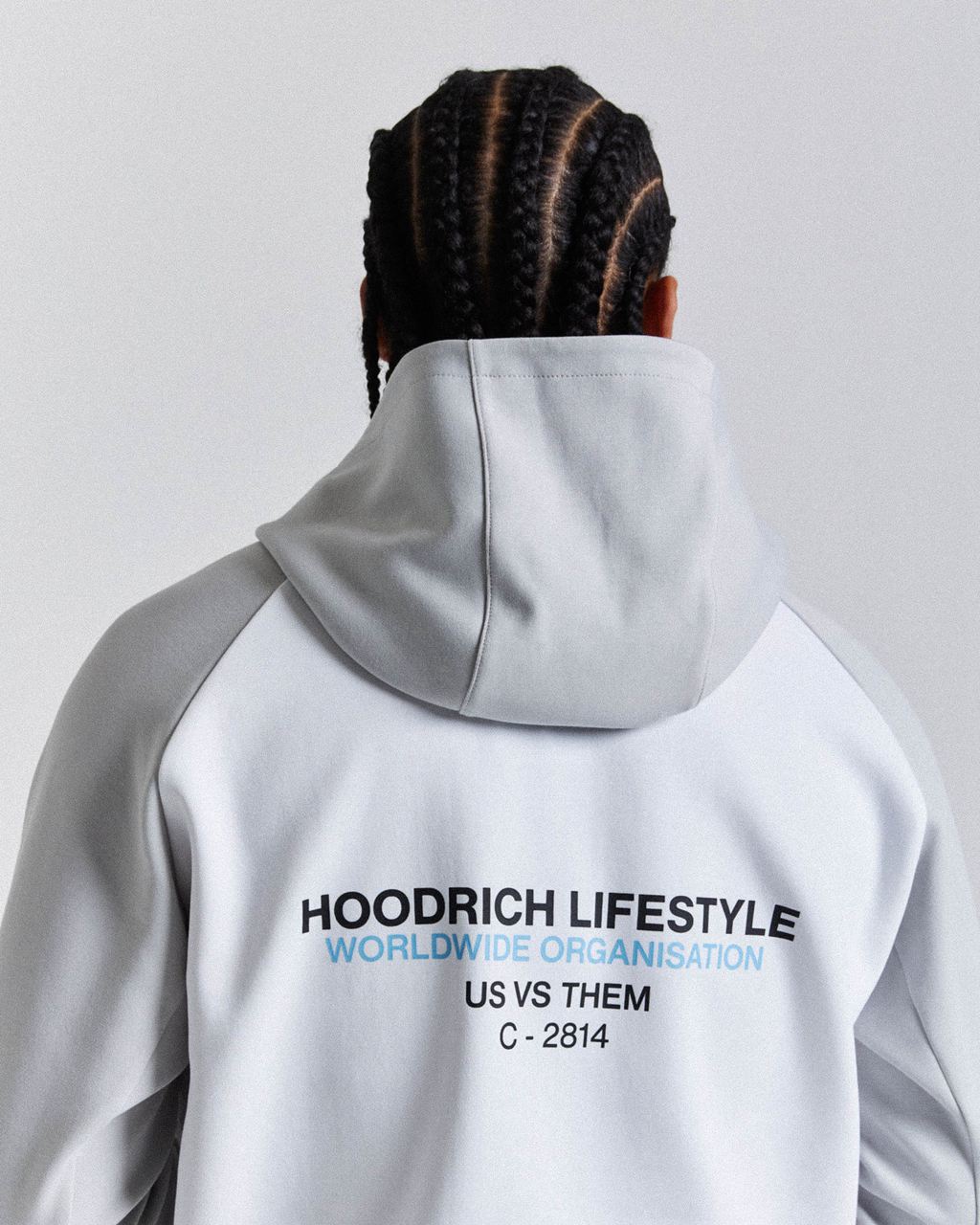 Grey/White Hoodrich Cycle Hoodie USA | 863-KWBNCP