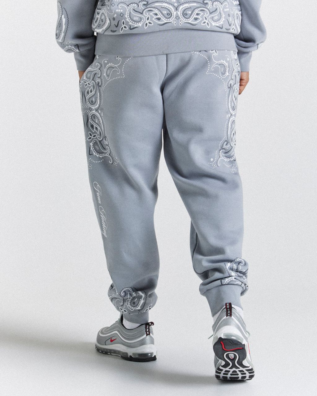 Grey/White Hoodrich Motif Joggers USA | 510-RBAVPQ