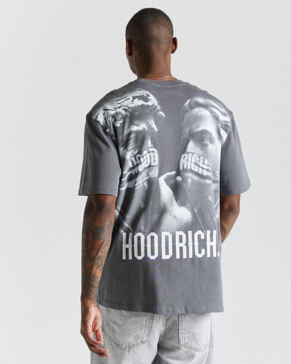 Grey Hoodrich Renaissance Resurgence T-Shirt USA | 963-KEDZAP