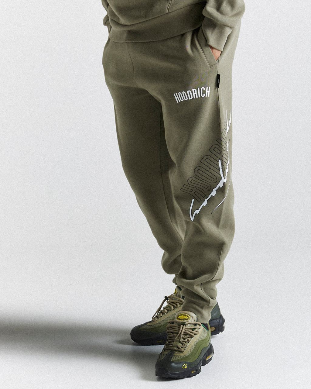 Khaki/White Hoodrich Caliber Joggers USA | 851-RBWMZU