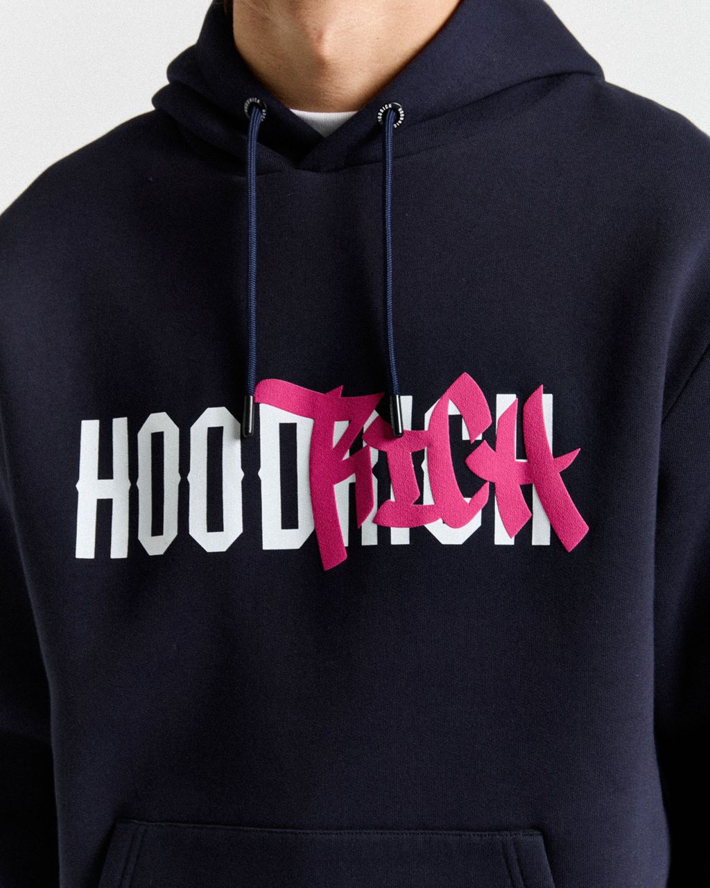 Navy/White/Pink Hoodrich Graffiti Hoodie USA | 271-BRLEHV