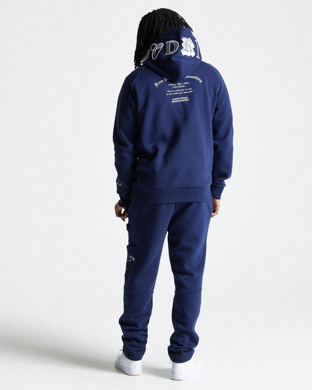 Navy/White Hoodrich Stature Joggers USA | 710-BIOGXL