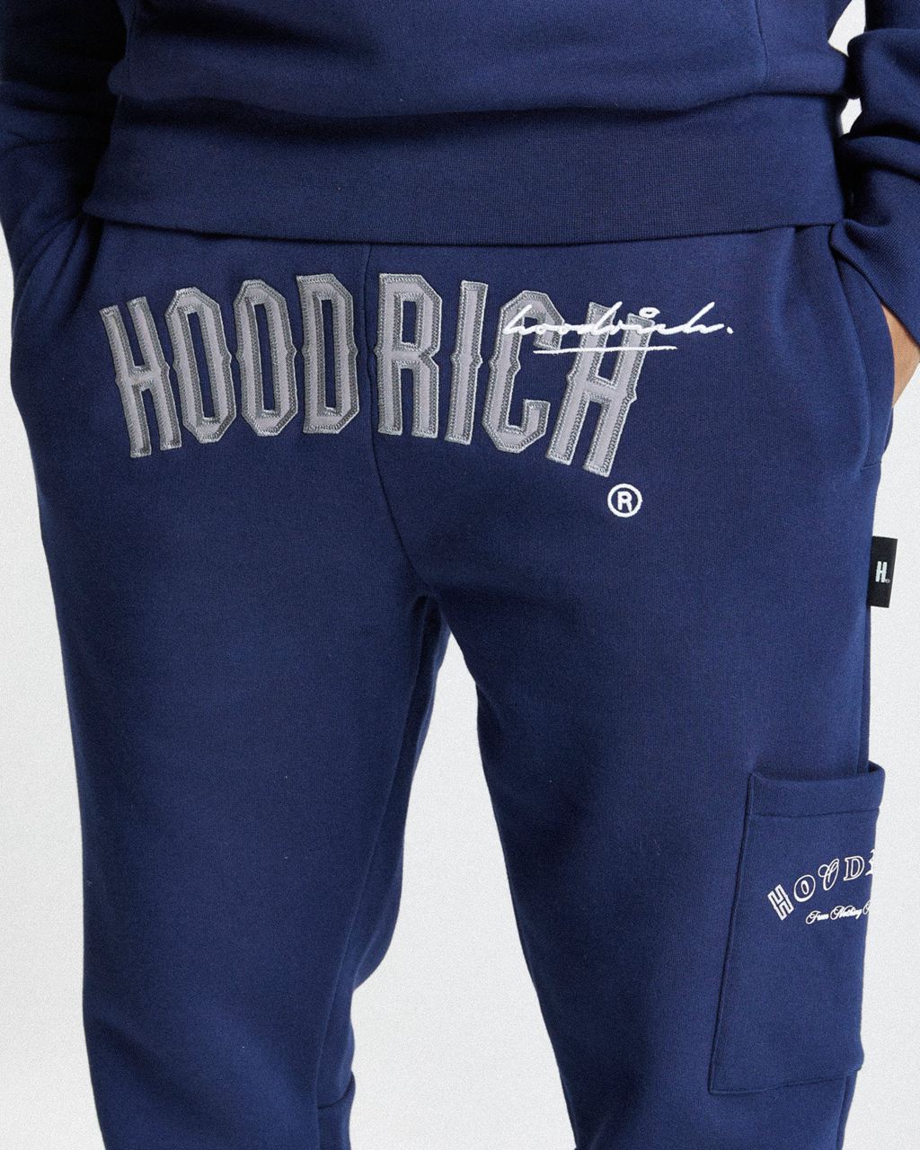 Navy/White Hoodrich Stature Joggers USA | 710-BIOGXL