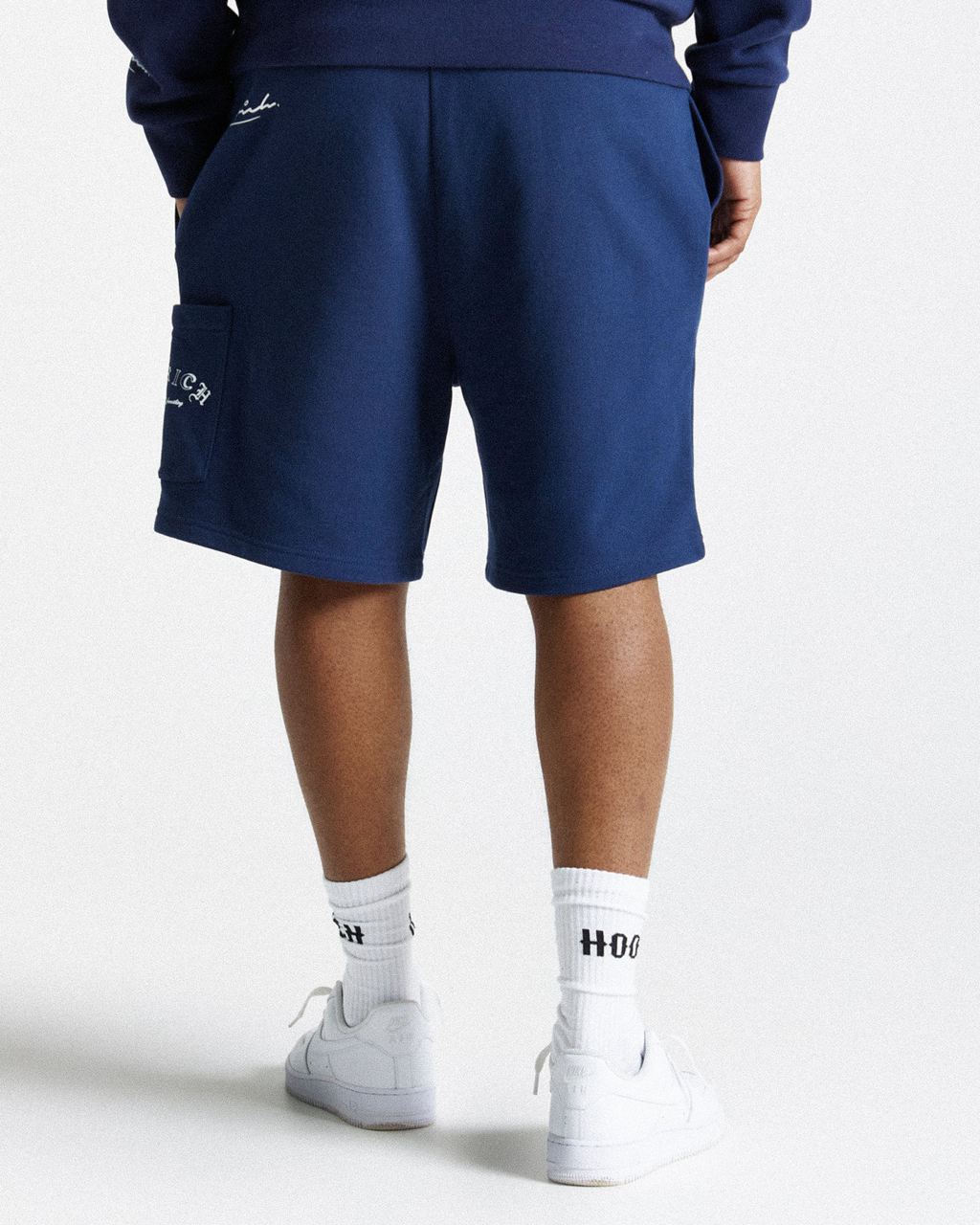 Navy/White Hoodrich Stature Shorts USA | 618-PCBXSF