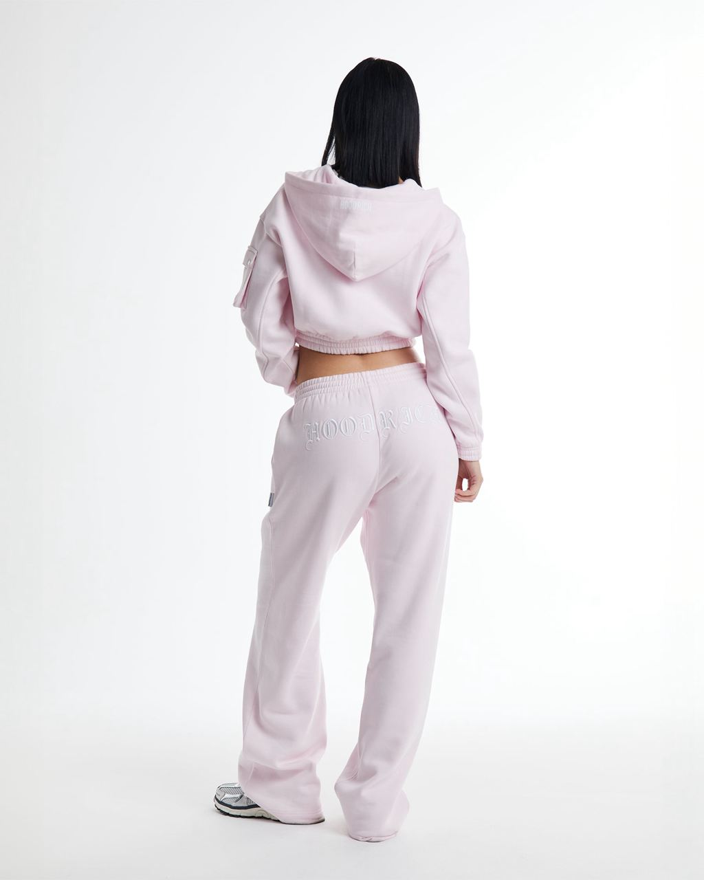 Pink/White Hoodrich Dusk Wide Leg Joggers USA | 673-JGOPTF