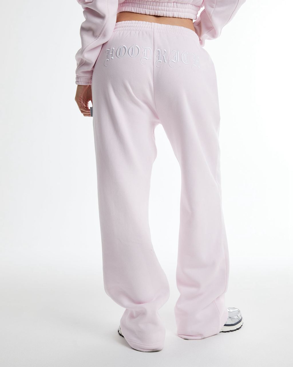 Pink/White Hoodrich Dusk Wide Leg Joggers USA | 673-JGOPTF