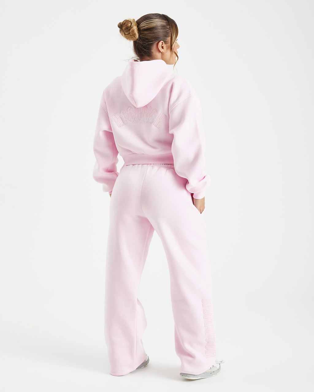 Pink Hoodrich Link Wide Leg Joggers USA | 803-HLZFWQ