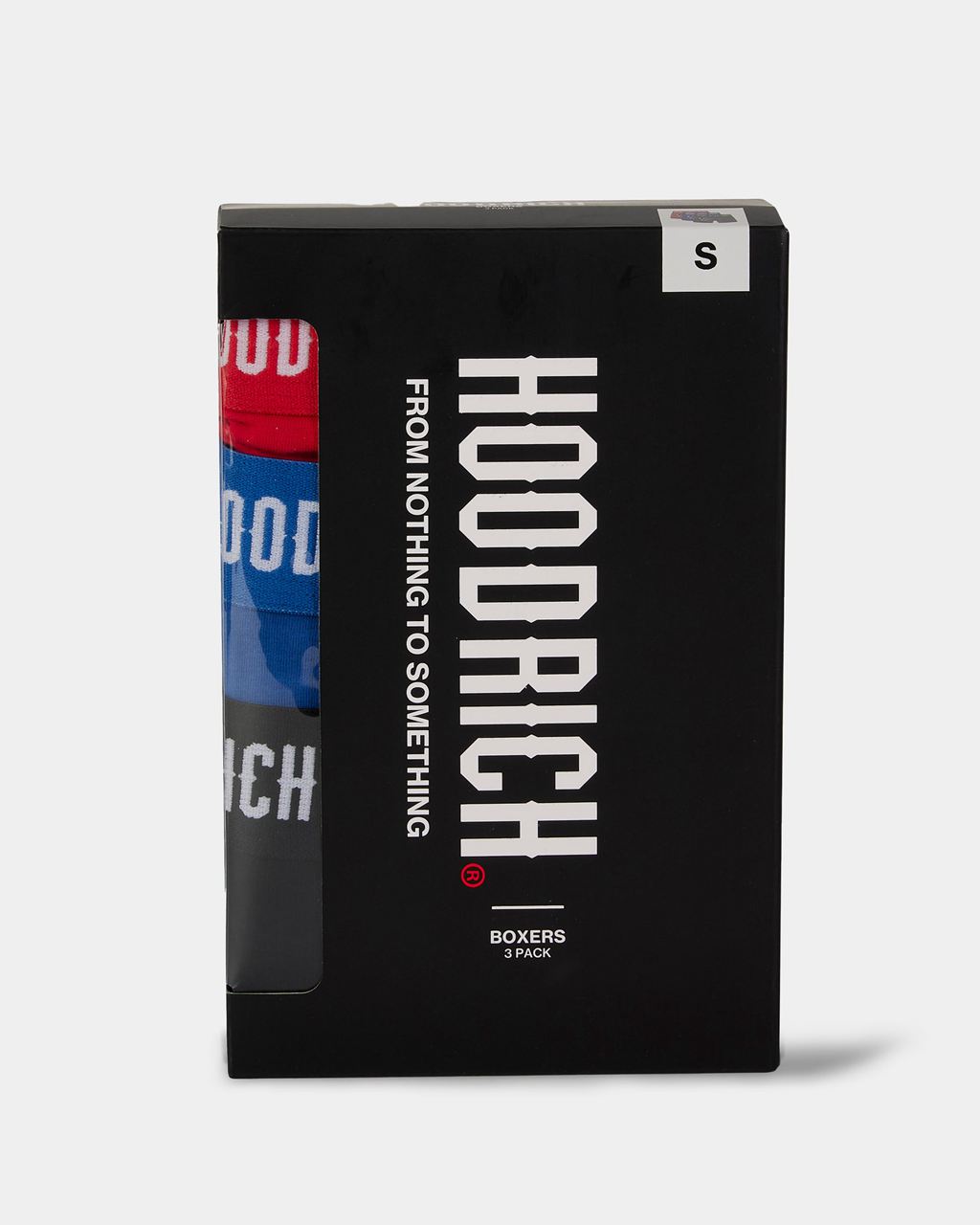 Red/Blue/Black Hoodrich Stadium 3 Pack Boxers USA | 360-PQAKOD