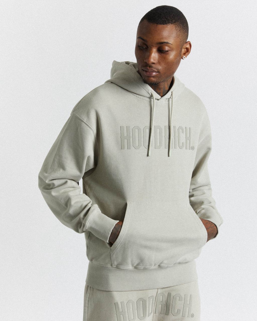 Sage Green Hoodrich Premium Essentials Hoodie USA | 584-NUDACI