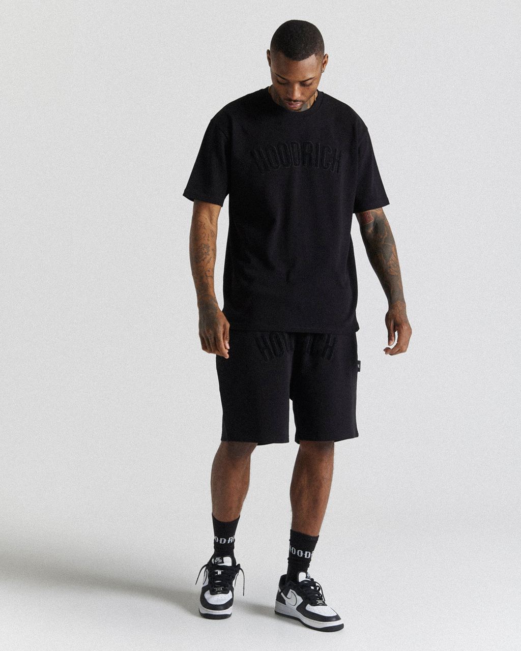 Triple Black Hoodrich Kraze Shorts USA | 106-QHGNJO