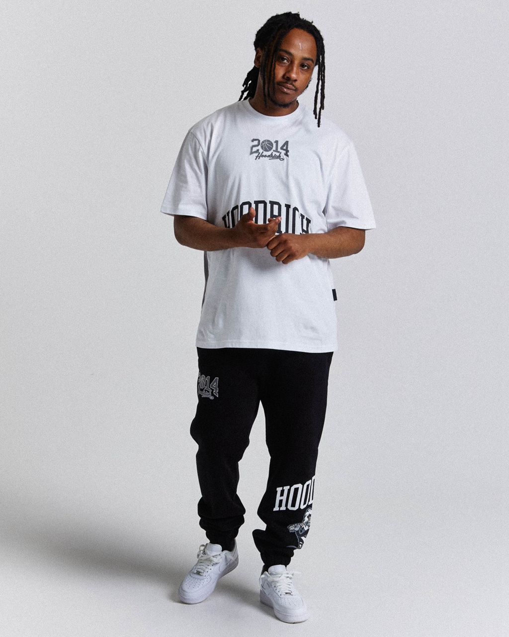 White/Black/Grey Hoodrich Menace T-Shirt USA | 906-UCINWE